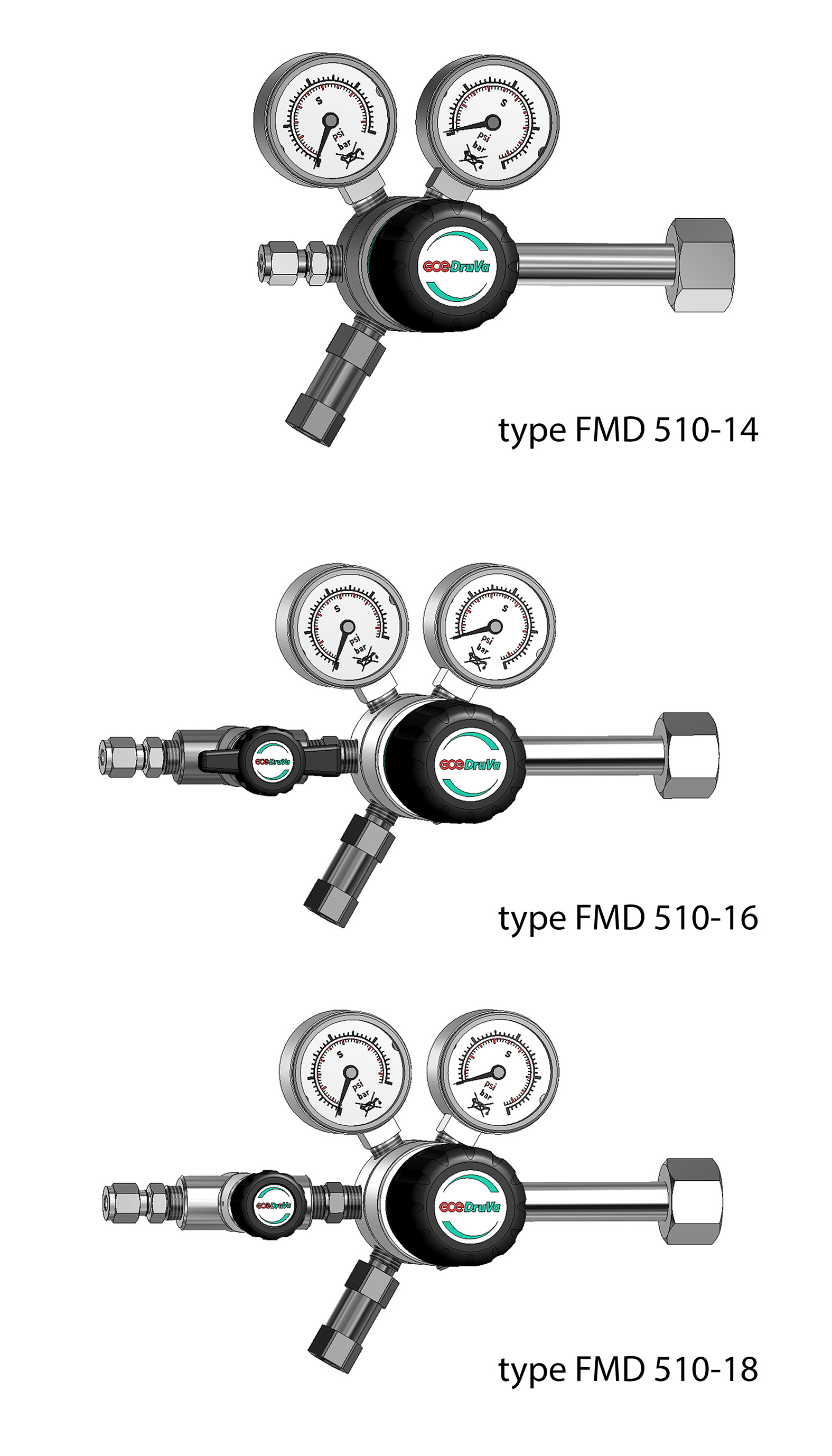 FMD510/540 1-STAGE REGULATOR LOW PRESSURE 6.0 page image